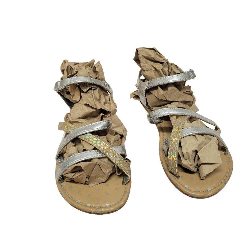 Joe Boxer silver gold sandals 1